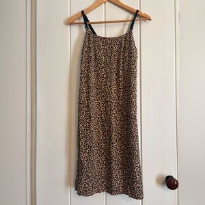 Leopard Print Nursing Dress/ Nightgown